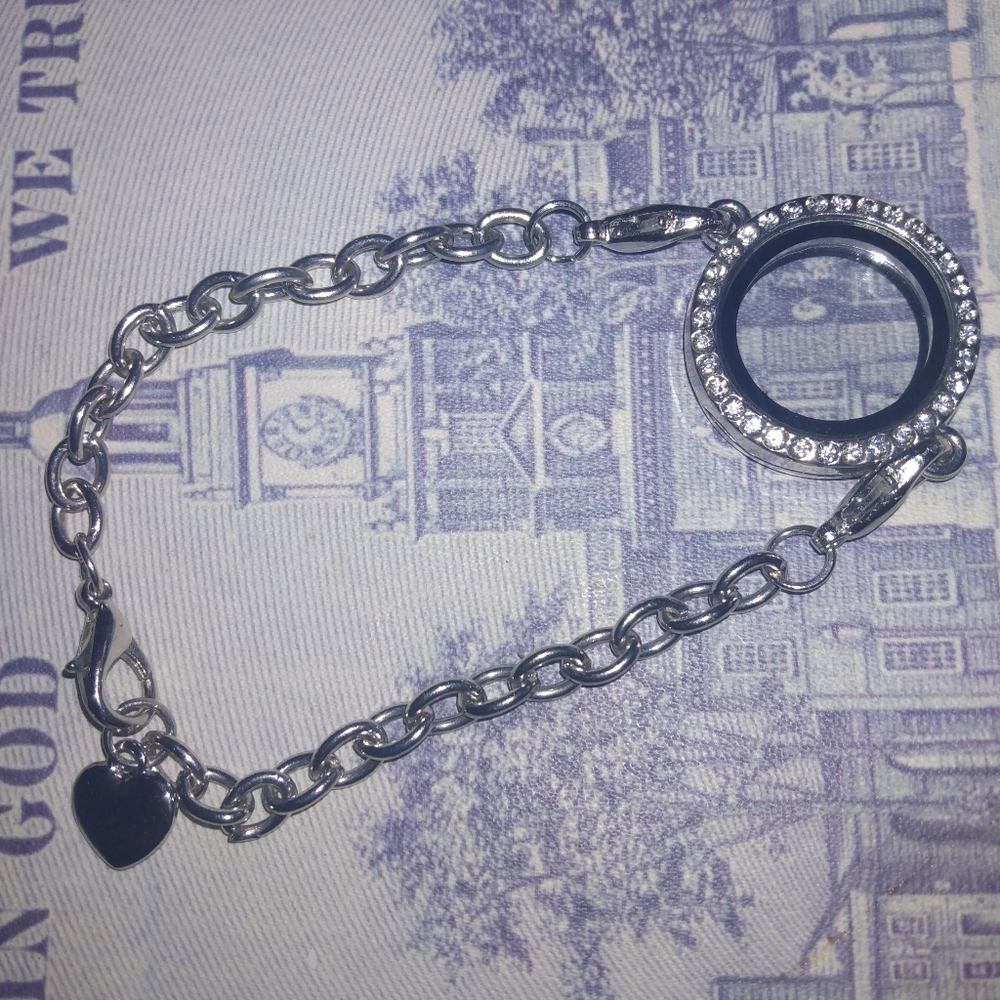 Bracelet locket Silver stainless steel